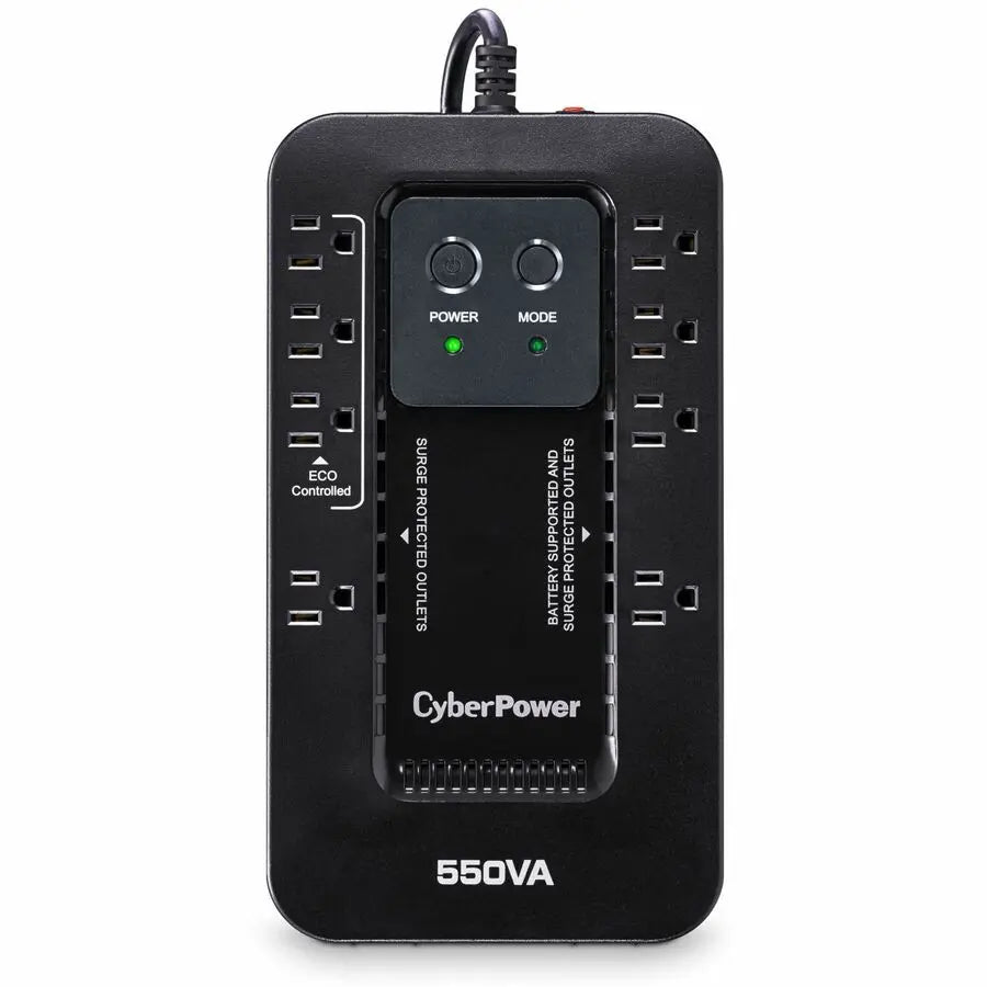 CyberPower EC550G Ecologic Standby UPS System with Battery Backup and Surge Protection