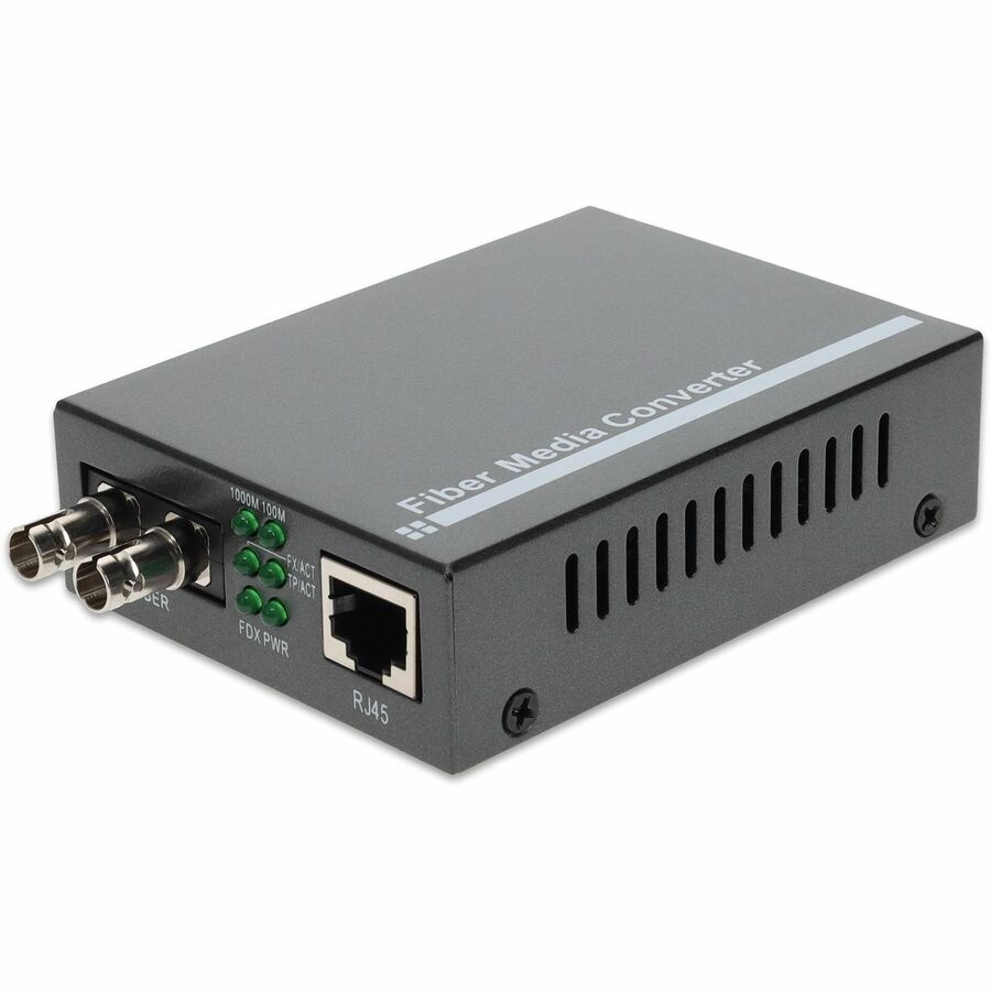 AddOn 10/100Base-TX RJ-45 to 100Base-LX ST Fiber Media Converter - 20km Range