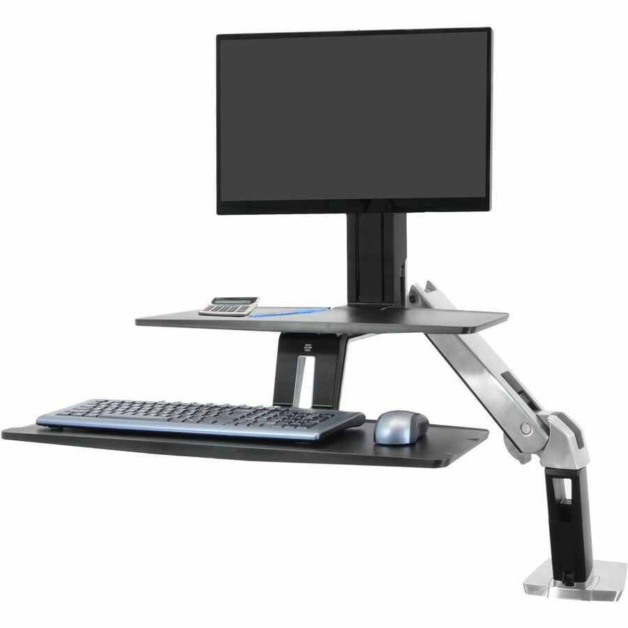 Ergotron WorkFit-A Desk Mount with Adjustable Monitor and Keyboard Workspace