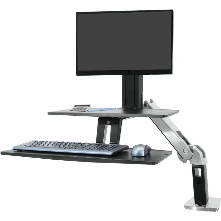Ergotron WorkFit-A Desk Mount with Adjustable Monitor and Keyboard Workspace by Ergotron, Inc