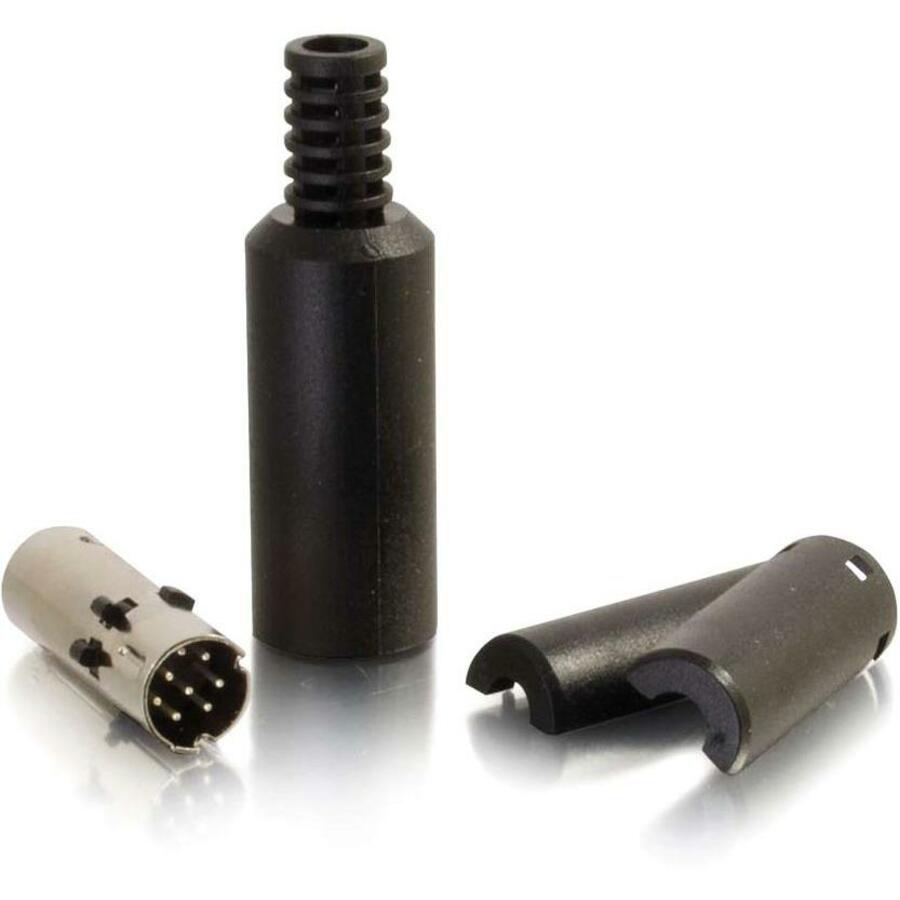 LEGRAND C2G 8-pin Mini DIN Male Connector Kit - Black