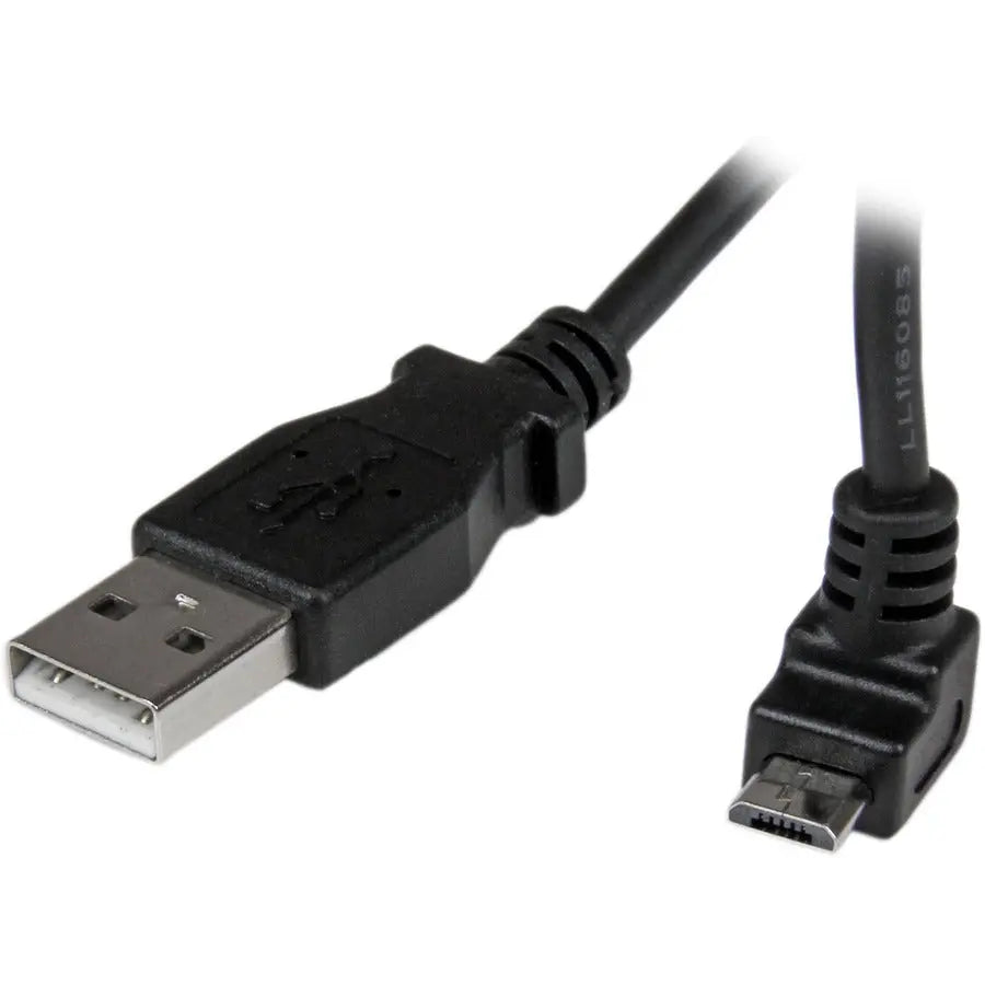 StarTech.com 1m USB to Up Angle Micro USB Cable (Part No. USBAUB1MU) for Smartphones and Devices