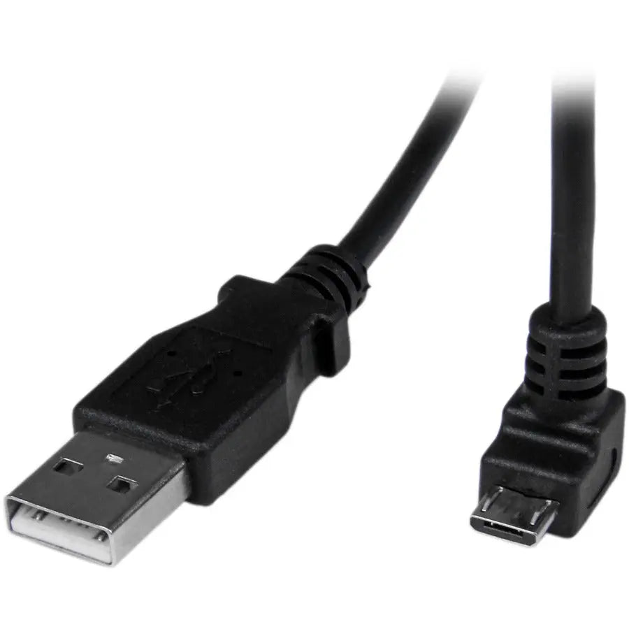 StarTech.com 2m USB to Down Angle Micro USB Cable USBAUB2MD for Smartphones and Devices