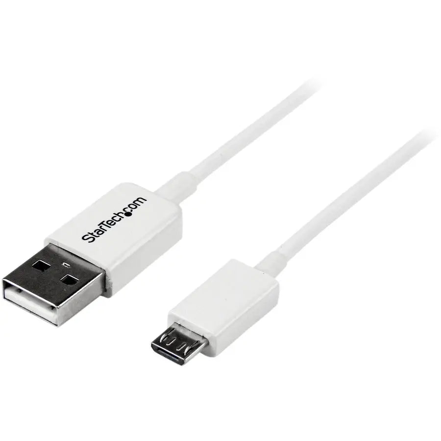 StarTech.com 0.5m White Micro USB Cable - A to Micro B for Smartphones and Devices