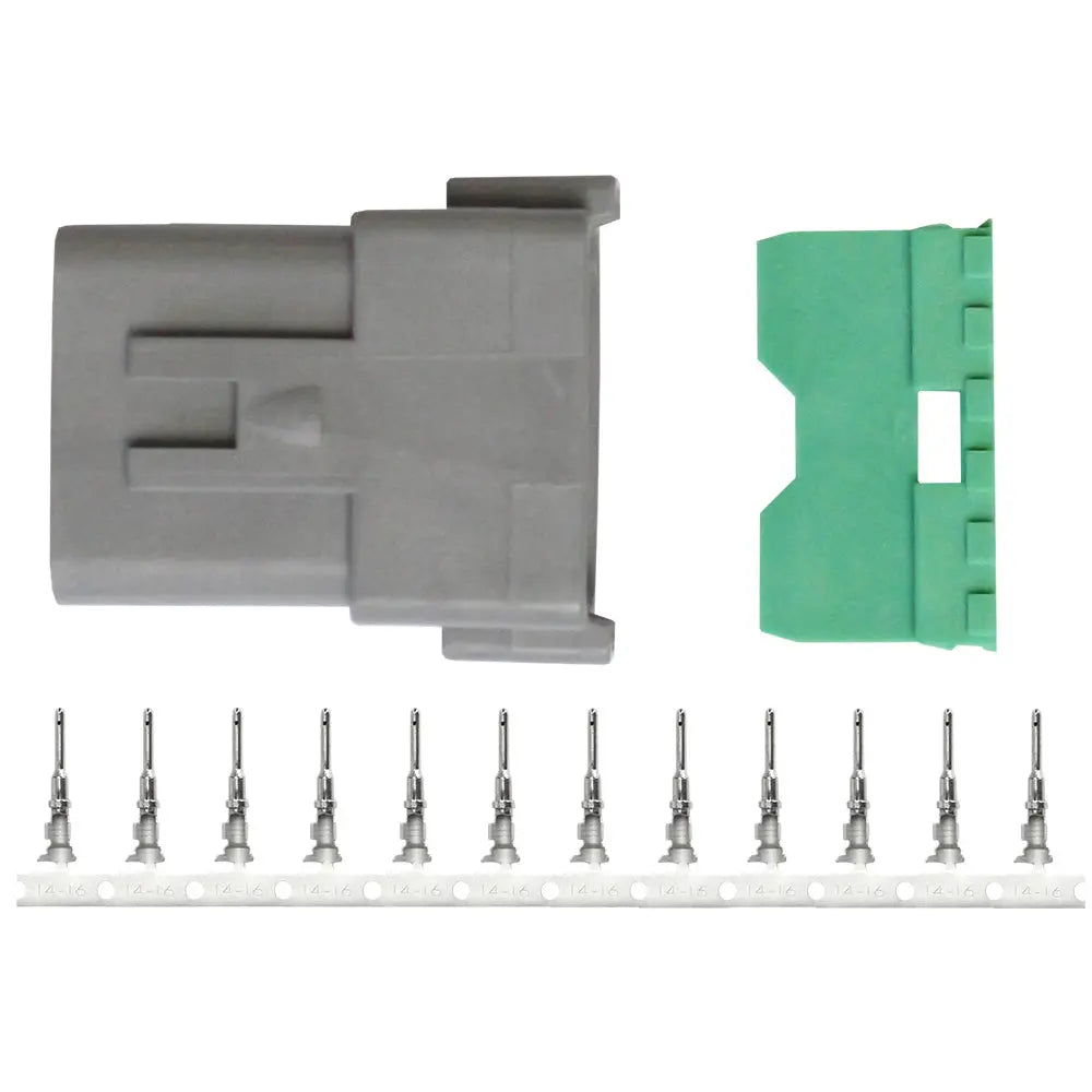 Pacer TDT04F-12RP Deutsch Receptacle Repair Kit for 14-18 AWG Wires, 12-Position