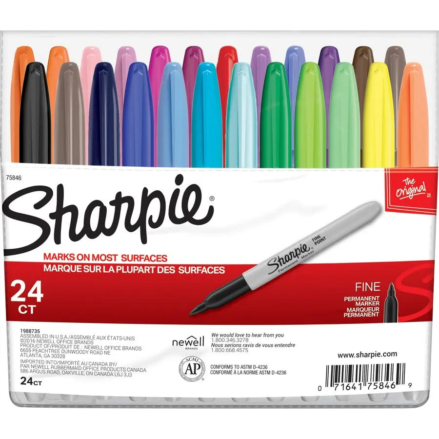 Sharpie Fine Point Permanent Marker - Vibrant, Waterproof, Quick-Drying Ink
