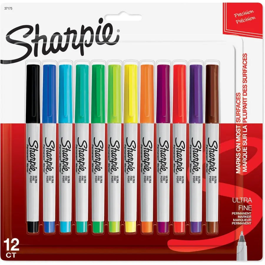 Sharpie Ultra Fine Point Permanent Marker - Pack of 12 by Newell Brands Part 37175PP
