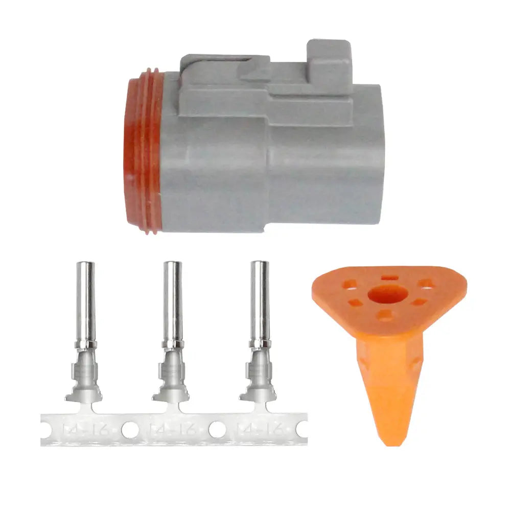 Pacer DT Deutsch Plug Repair Kit TDT06F-3RS for 14-18 AWG Wires, 3-Position