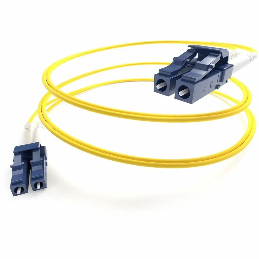 Unirise Fiber Optic Duplex Patch Network Cable FJ9LCLC-15M - 9/125 Singlemode Duplex Fiber Jumper, Yellow, LC Connectors