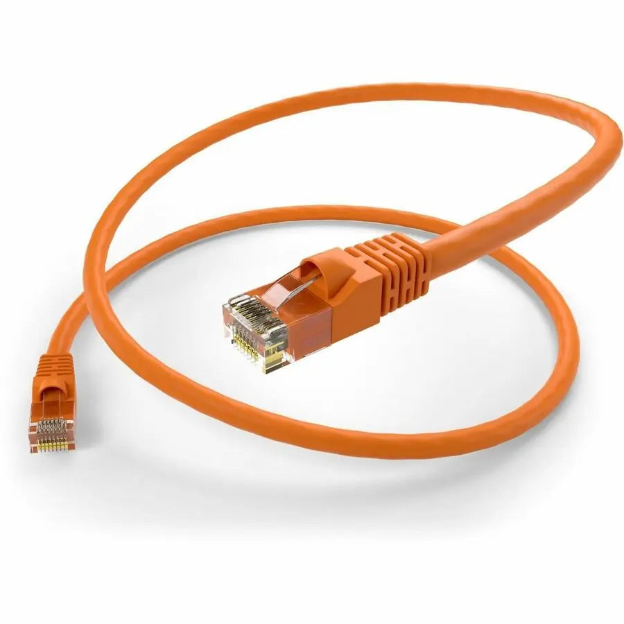Unirise Cat.6 Patch Network Cable - 10 ft Orange, RJ-45 Male Connectors