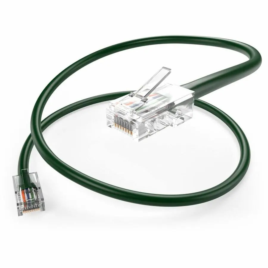 Unirise Cat.5e Patch UTP Network Cable (PC5E-100F-GRN) – 100 Feet, Green, RJ-45 Male Connector