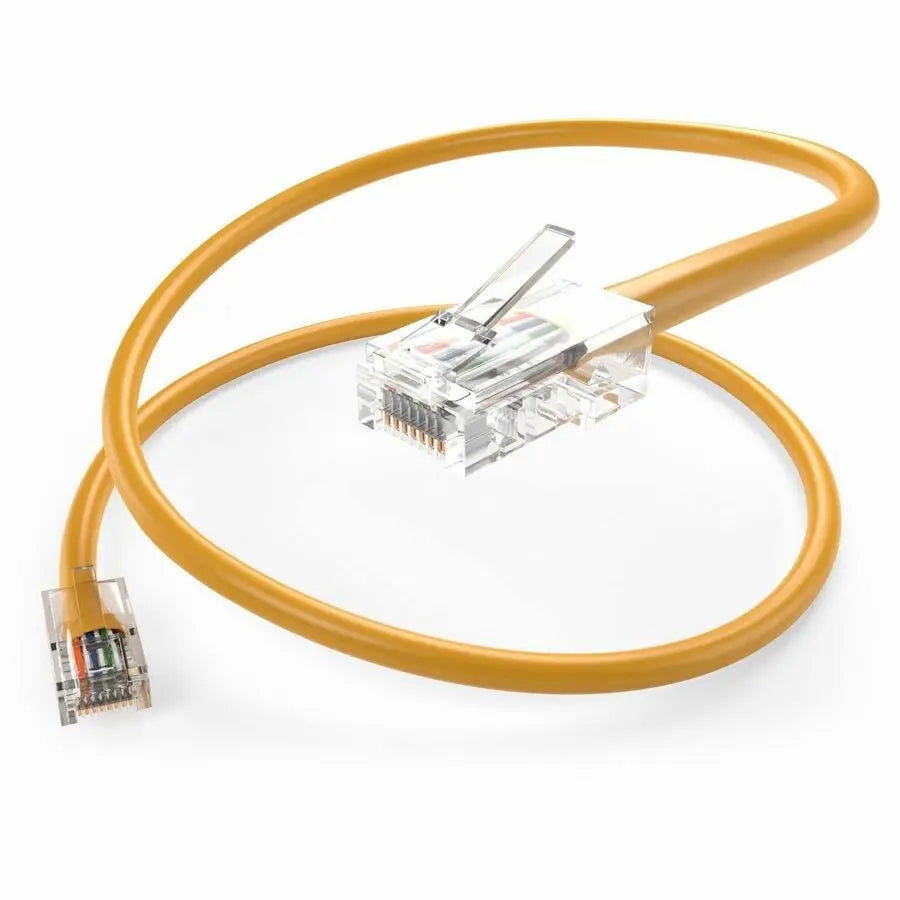 Unirise Cat.5e Patch UTP Network Cable - Yellow, 25 ft for Reliable Data Connectivity