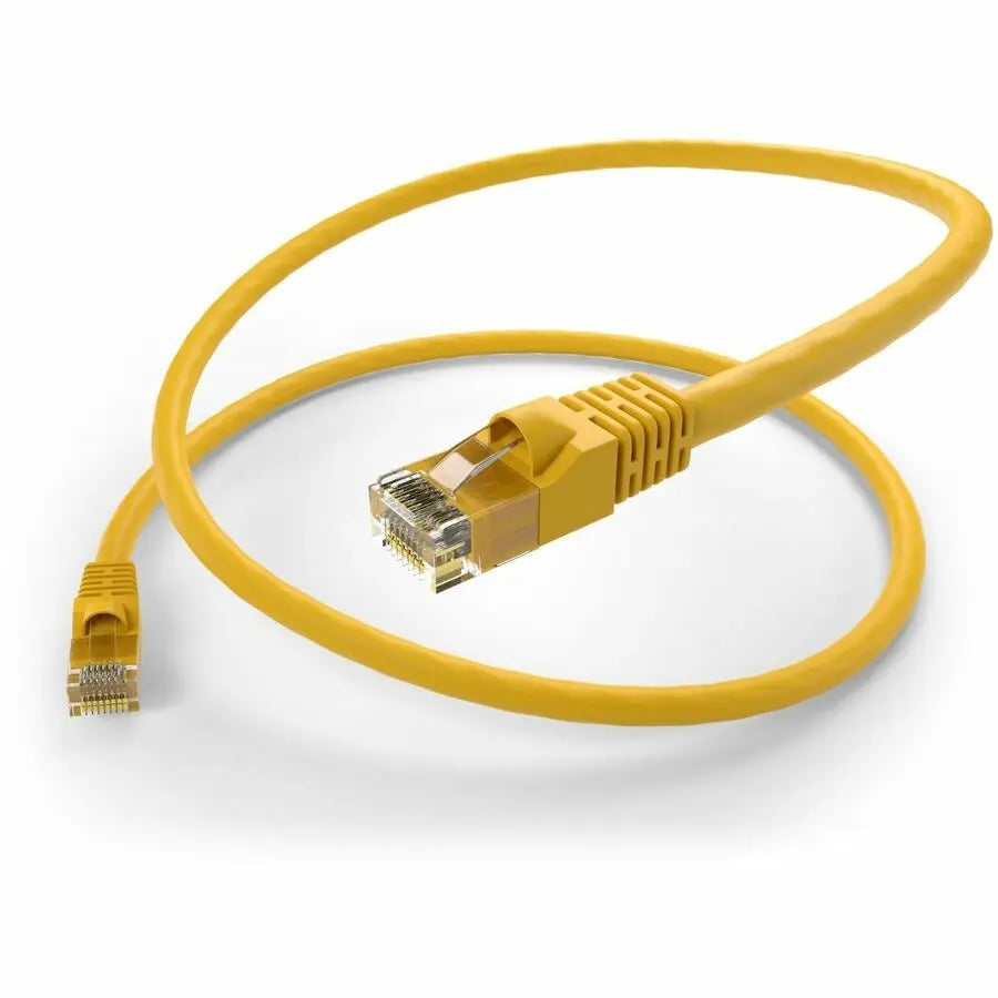 Unirise Cat.5e Patch Network Cable – Yellow, 10 ft for Reliable Business Connectivity