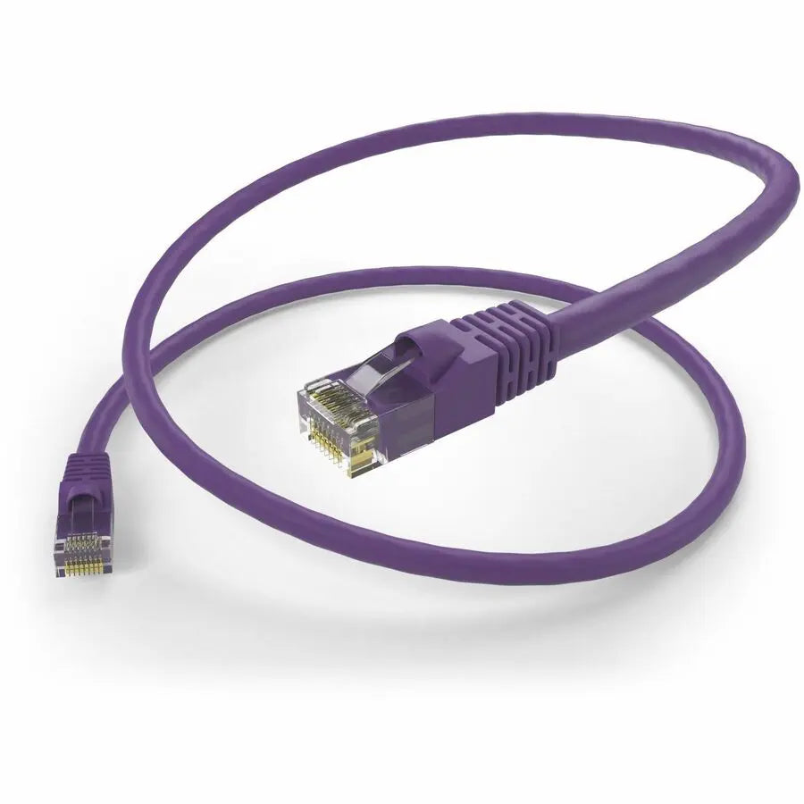 Unirise Cat.5e Patch Network Cable - Purple, Lifetime Warranty