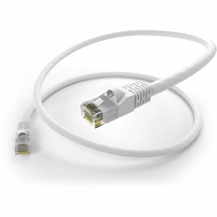 Unirise Cat.5e Patch Network Cable (PC5E-100F-WHT-S) - White, Lifetime Warranty