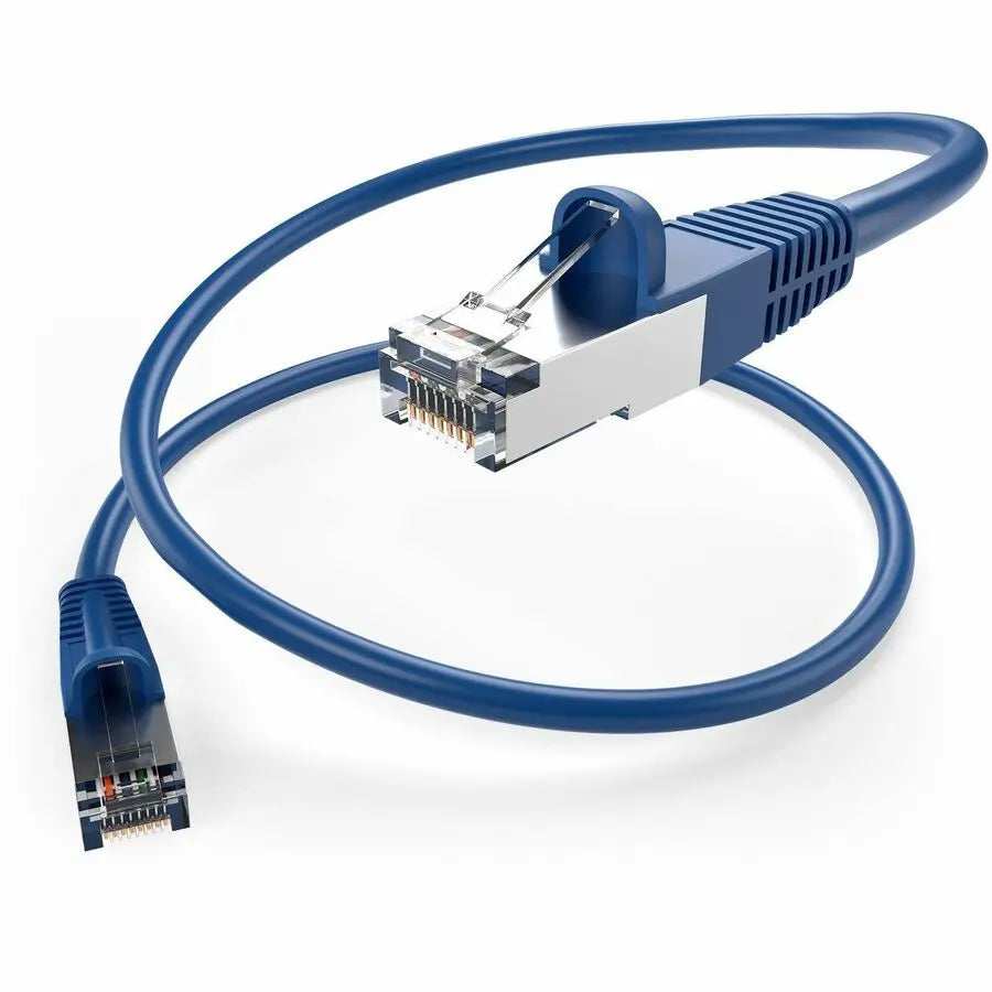 Unirise Cat.5e Patch Network Cable - Blue, 10 ft
