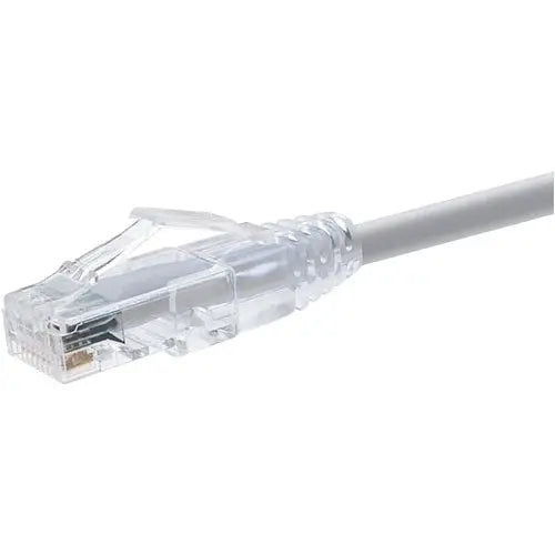 Unirise ClearFit Cat6 UTP Patch Network Cable – 3 ft Gray, Certified for High-Speed Data Transmission