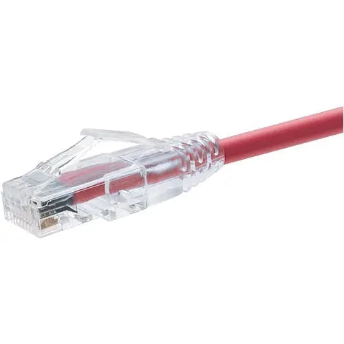 Unirise ClearFit Cat6 UTP Patch Network Cable - Red, 3 Feet