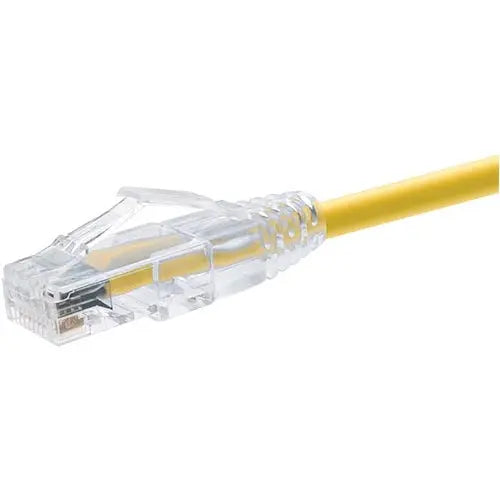 Unirise ClearFit Cat6 UTP Patch Network Cable - 25 ft Yellow with Snagless RJ-45 Male Connectors