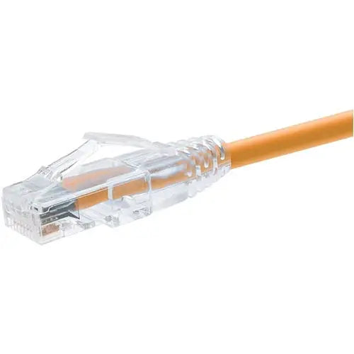 Unirise ClearFit Cat6 UTP Patch Network Cable - 10 ft, Orange