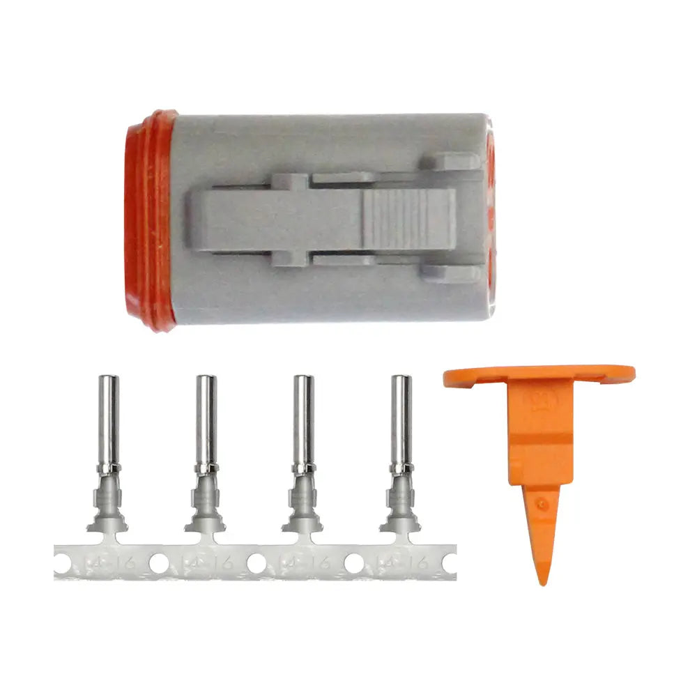 Pacer DT Deutsch Plug Repair Kit TDT06F-4RS for 14-18 AWG Wires, 4-Position