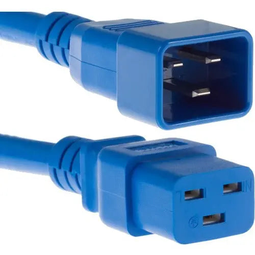 Unirise 6ft Blue Power Cord C19-C20 for Data Center Cabinets