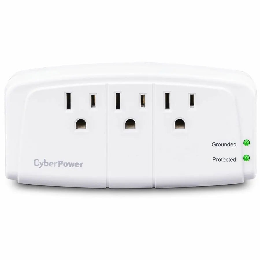 CyberPower CSB300W Essential Surge Protector with 3 Outlets and 900 Joules Surge Suppression