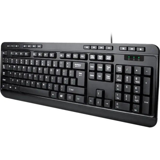 Adesso AKB-132UB Multimedia Keyboard with USB Connectivity and One-Touch Controls