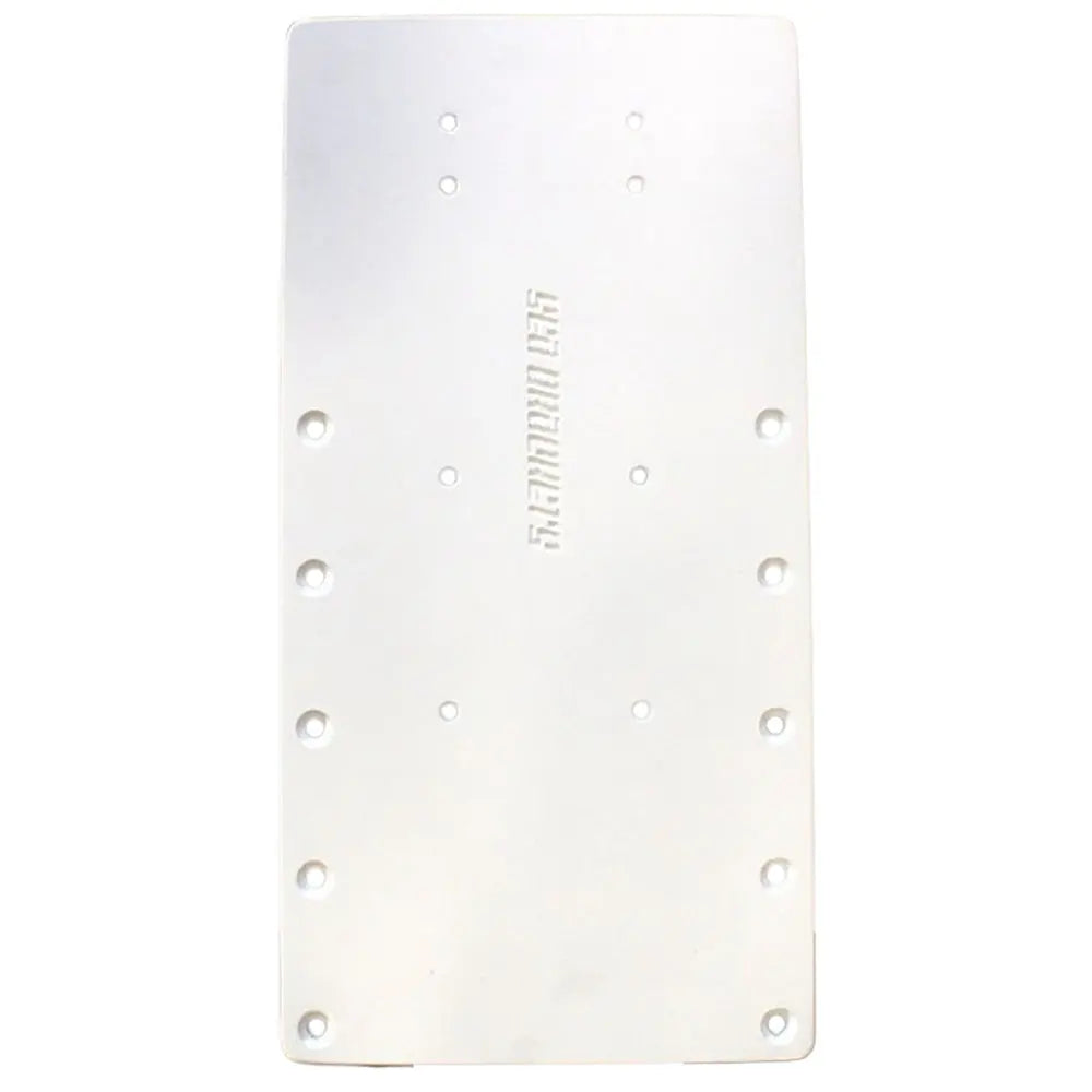 Sea Brackets 16-Inch Straight Trolling Motor Mount Plate with Aluminum Construction