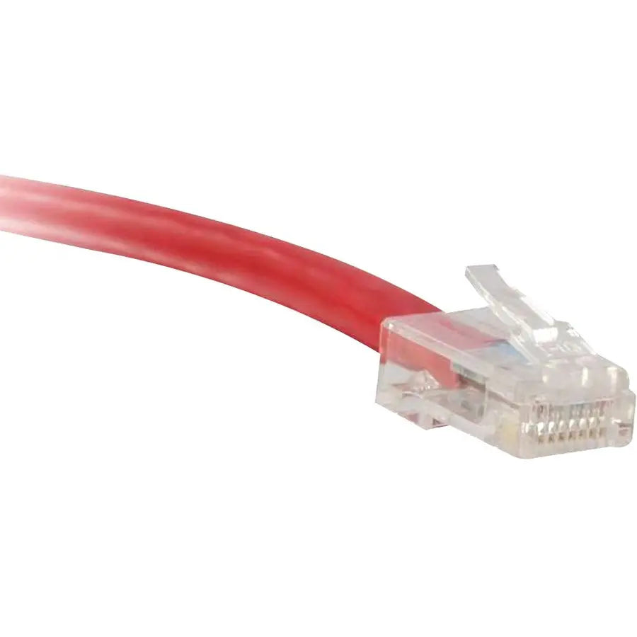 ENET Cat6 Red 7 ft Non-Booted Ethernet Patch Cable – High-Speed Network Connection