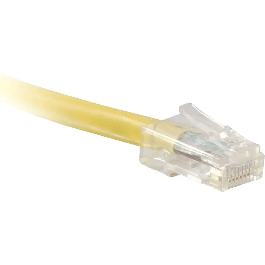 ENET Cat6 Yellow 7 ft Non-Booted Ethernet Patch Cable with RJ-45 Connectors