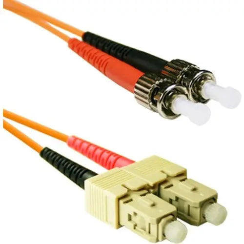ENET 1M SC/ST Duplex Multimode Orange Fiber Optic Patch Cable – 62.5/125 OM1 for Reliable Data Transmission