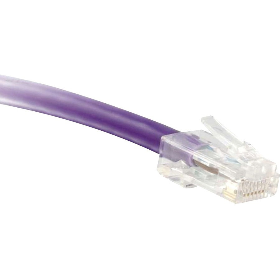 ENET Cat5e Purple 10 ft Non-Booted Network Patch Cable with RJ45 Connectors
