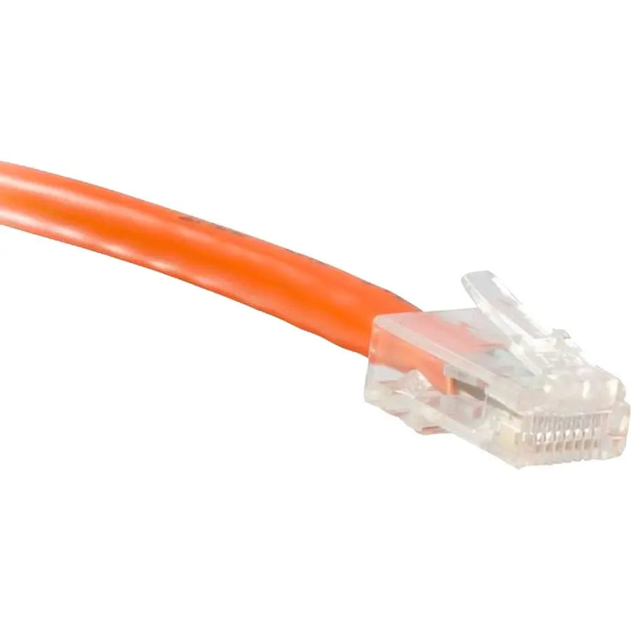 ENET Cat6 Orange 3 Foot Non-Booted Network Patch Cable - High-Speed RJ45 Ethernet Cord