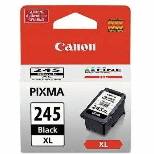 Canon PG-245XL XL Black Ink Cartridge for PIXMA Printers - High Yield, OEM Quality