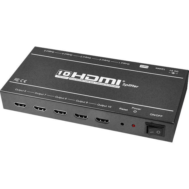 SIIG 1x10 HDMI Splitter with 3D and 4Kx2K Support - CE-H21Q11-S1