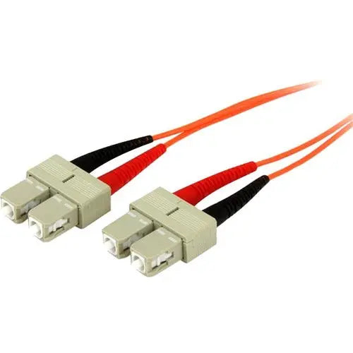 StarTech.com 3m OFNP Plenum Multimode Duplex Fiber Optic Cable SC to SC – 50/125 Micron OM2 Fiber Patch Cable for High-Speed Data Transmission