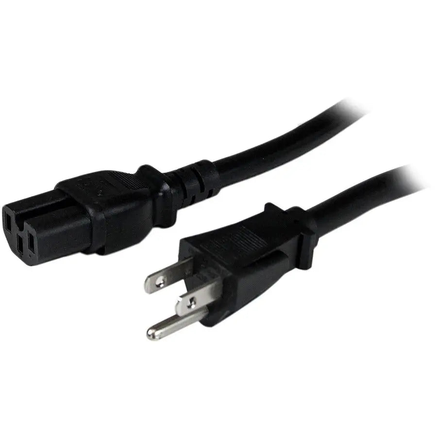 StarTech.com 8 ft Heavy Duty Power Cord NEMA 5-15P to C15, 14 AWG, 125V Computer Power Cable