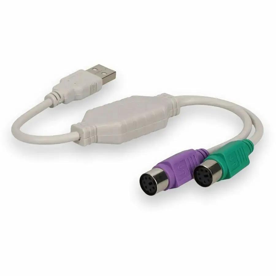 AddOn 5-Pack USB 2.0 (A) Male to PS/2 Female Keyboard and Mouse Adapters by AddOn