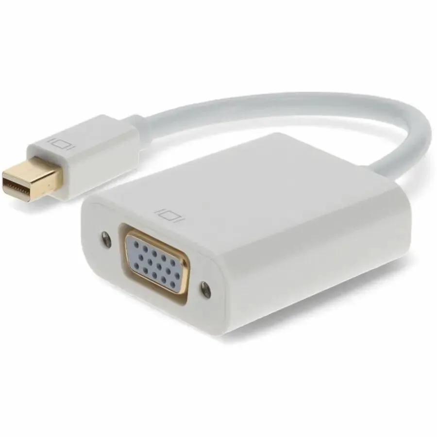 AddOn 5-Pack Mini-DisplayPort 1.1 Male to VGA Female Adapter Cables - Black, Supports Thunderbolt & Up to 1920x1200 Resolution by AddOn