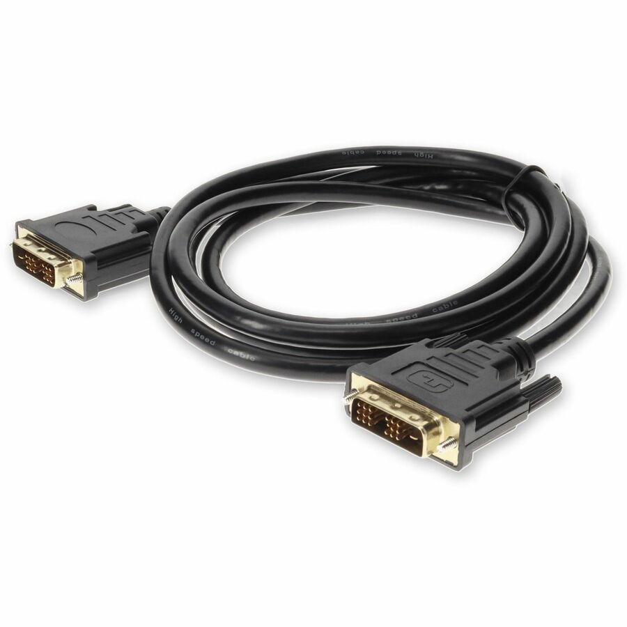 AddOn 5-Pack 15ft DVI-D Male to Male Black Video Cables - Single Link, 1920x1200 Resolution by ADDON