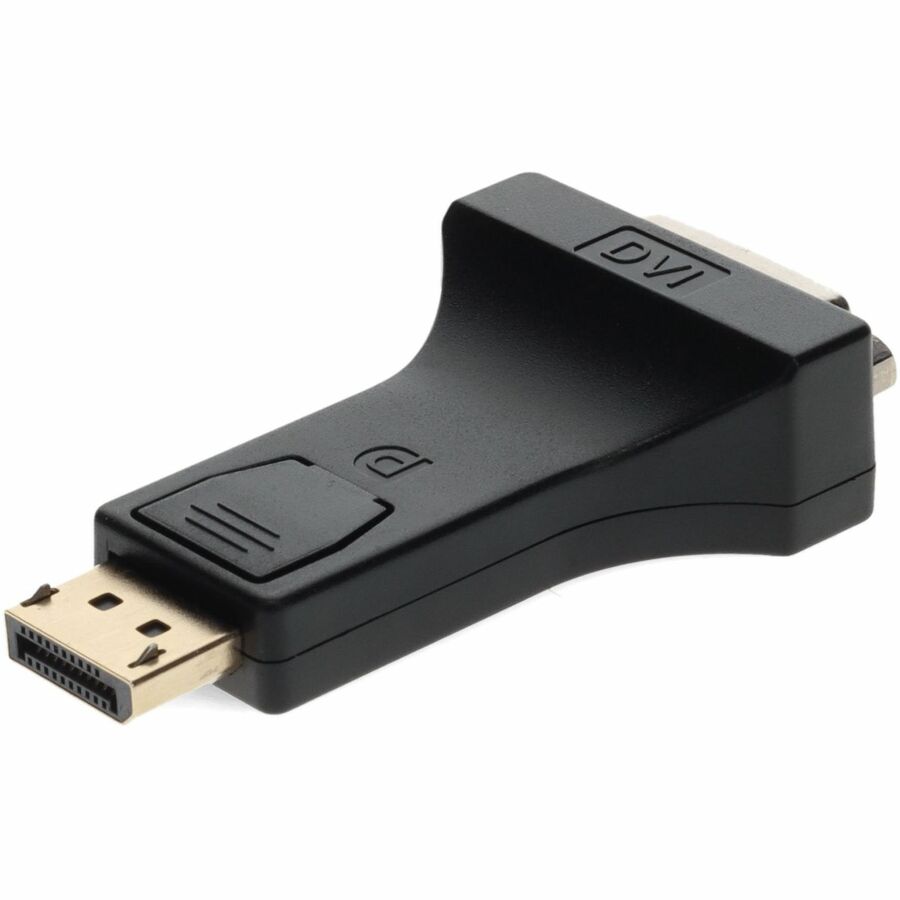 AddOn 5-Pack DisplayPort 1.2 Male to DVI-I Female Adapters – Black, High-Resolution Video Converter