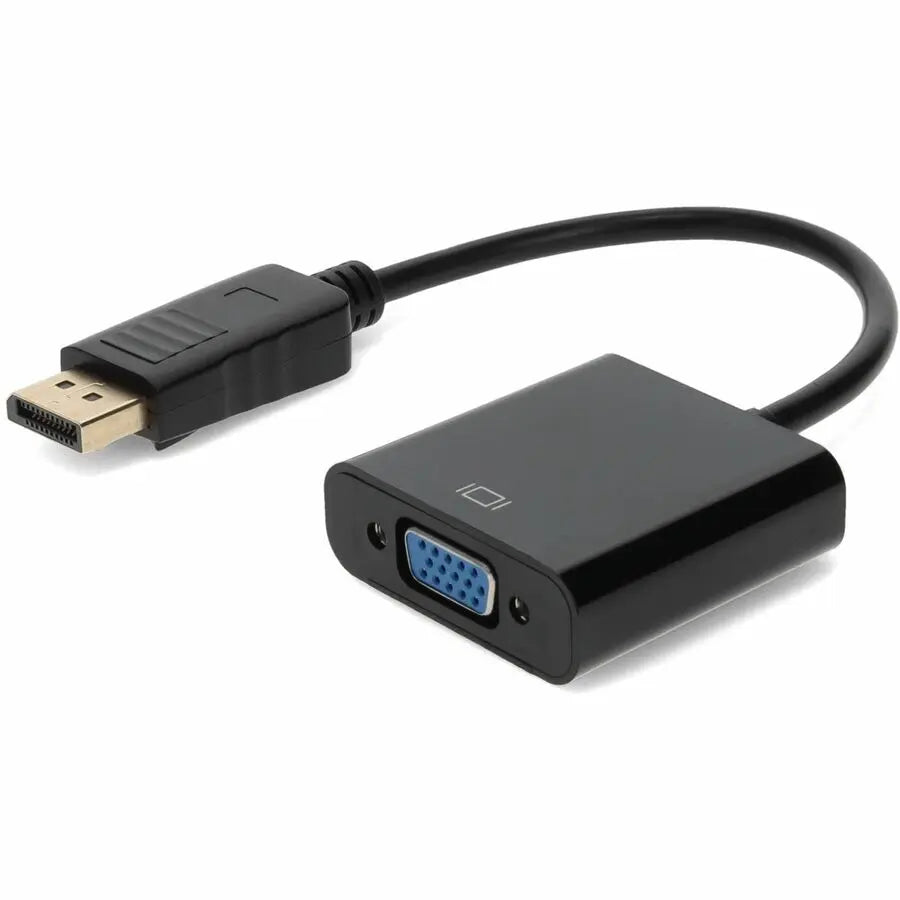 AddOn 5-Pack DisplayPort 1.2 Male to VGA Female Adapter Set - Black, Supports Up to 1920x1200 Resolution