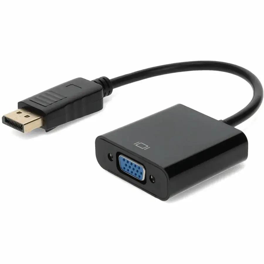 AddOn 5-Pack DisplayPort 1.2 Male to VGA Female Adapter Set - Black, Supports Up to 1920x1200 Resolution by AddOn
