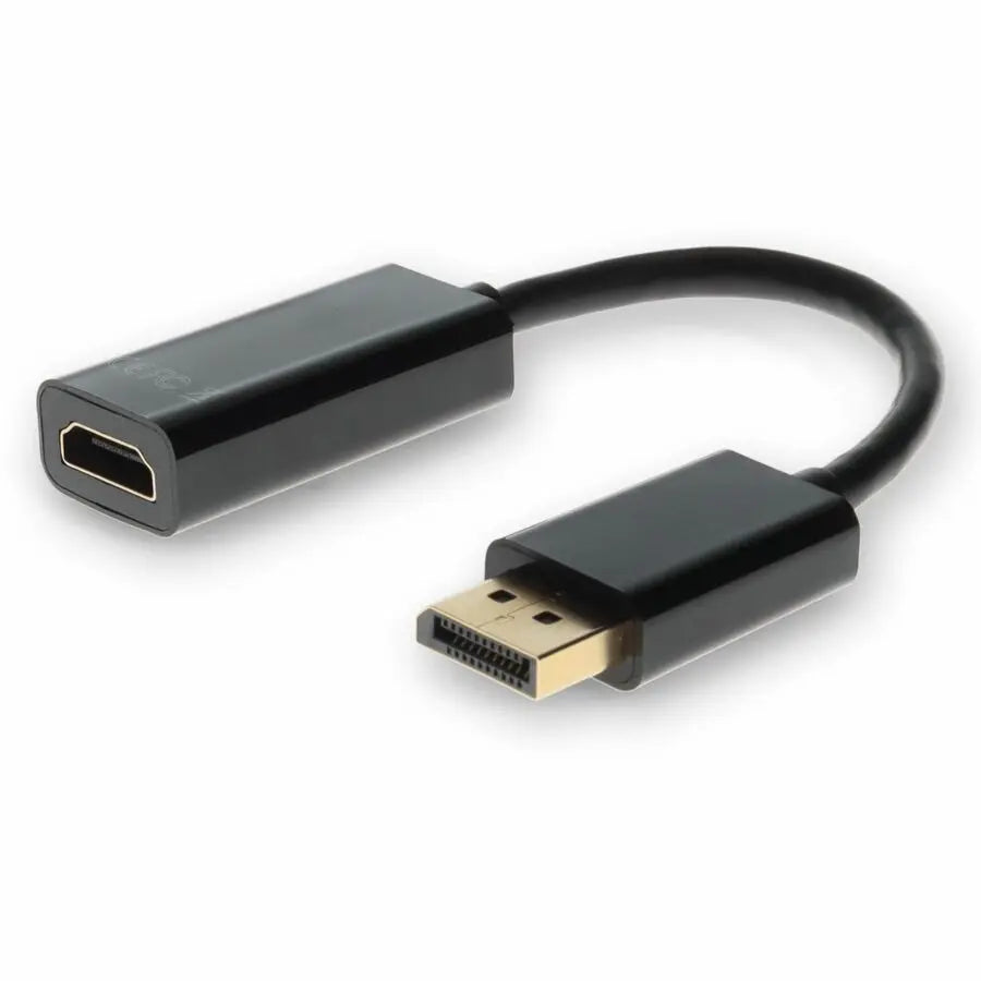 AddOn 5-Pack DisplayPort 1.2 Male to HDMI 1.3 Female Adapter Cables - Black, Supports Up to 2560x1600 Resolution