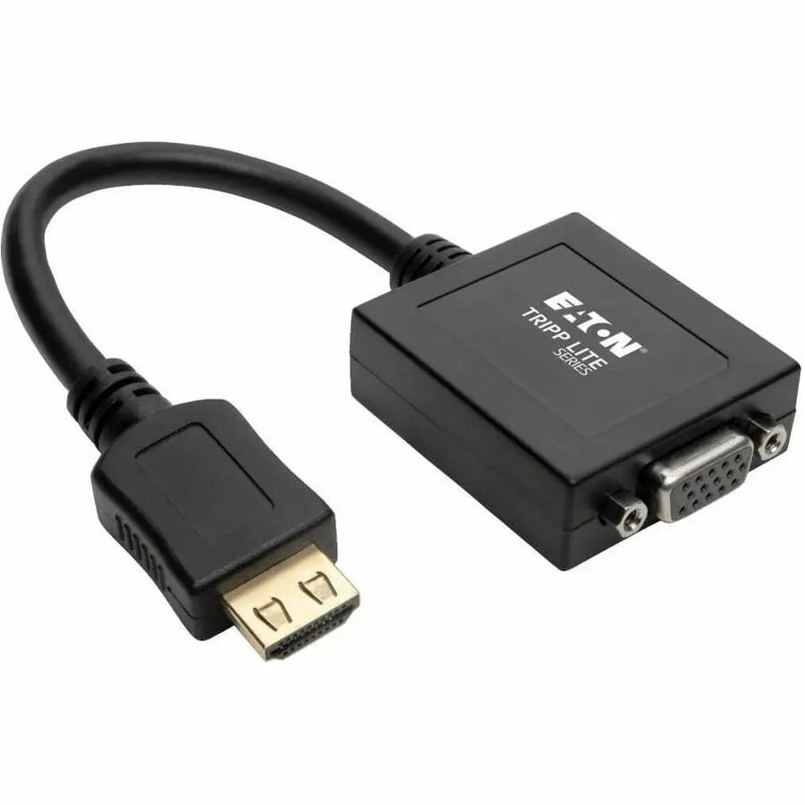 Eaton Tripp Lite Series HDMI to VGA with Audio Converter Cable Adapter for Ultrabook/Laptop/Desktop PC, (M/F), 6-in. (15.24 cm), TAA