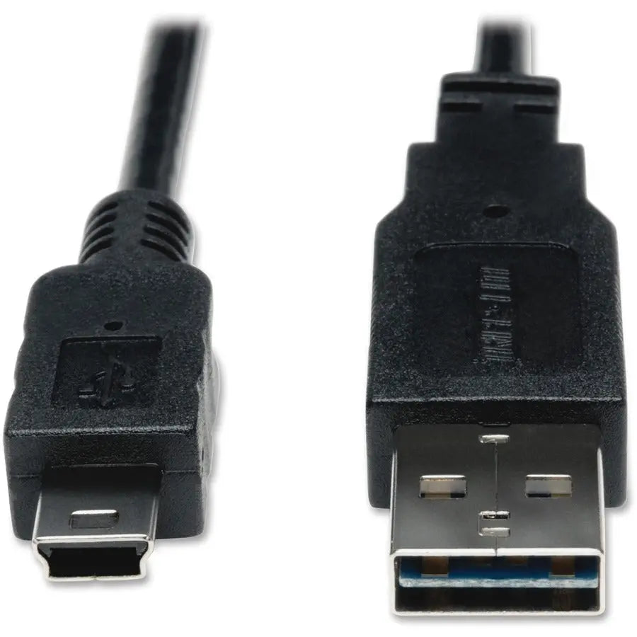 Eaton Tripp Lite Series USB 2.0 Hi-Speed Cable – 6 ft. Reversible A to Mini-B 5-Pin for Digital Cameras and Devices