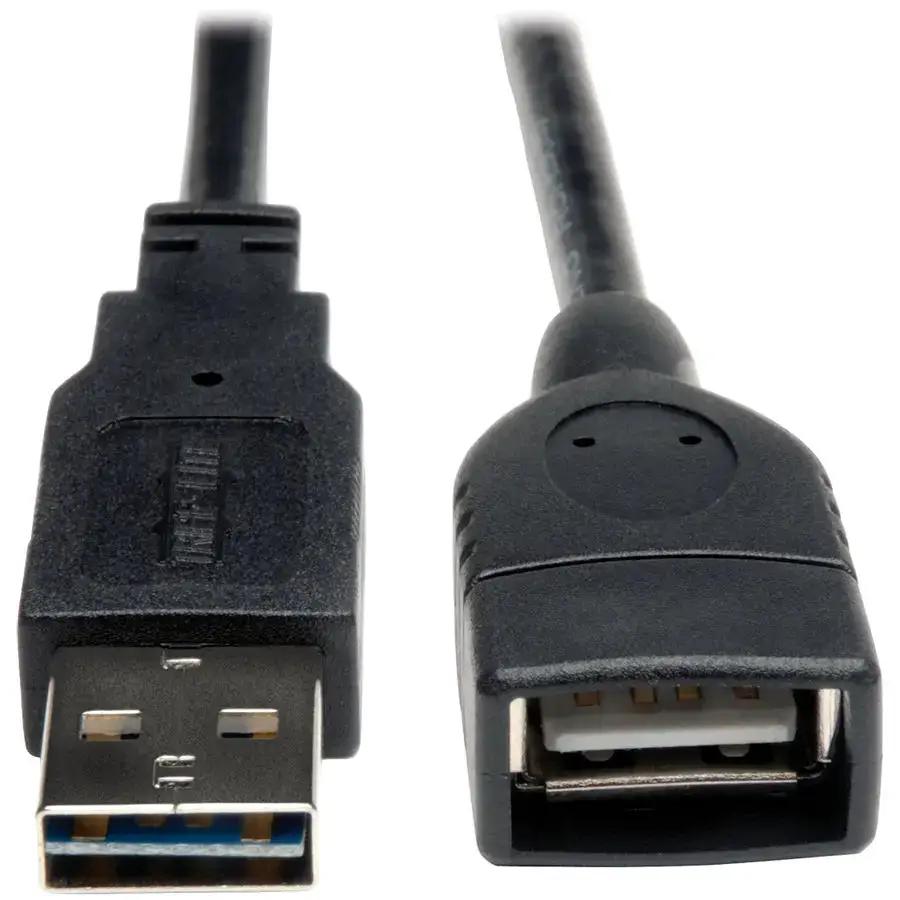 Eaton Tripp Lite Series 6 ft USB 2.0 Reversible A-Male to A-Female Extension Cable – Black by Eaton Corporation