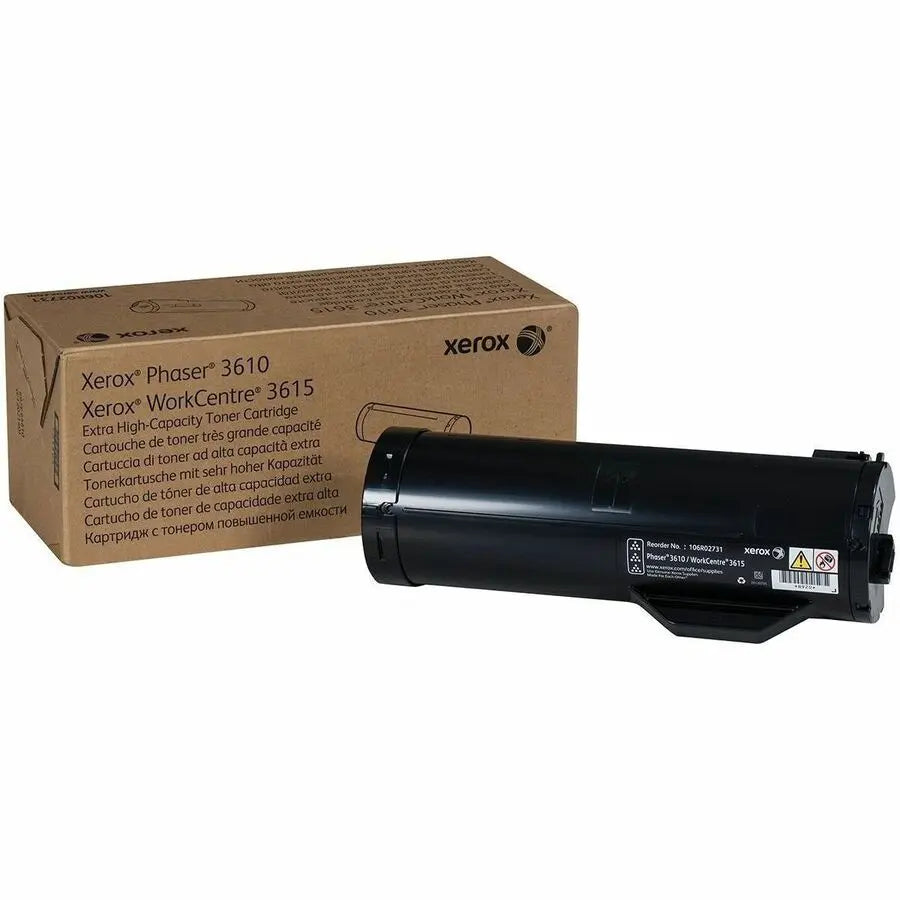 Xerox Phaser 3610 & WorkCentre 3615 Genuine Extra Capacity Black Toner Cartridge (106R02731) - 25,300 Pages