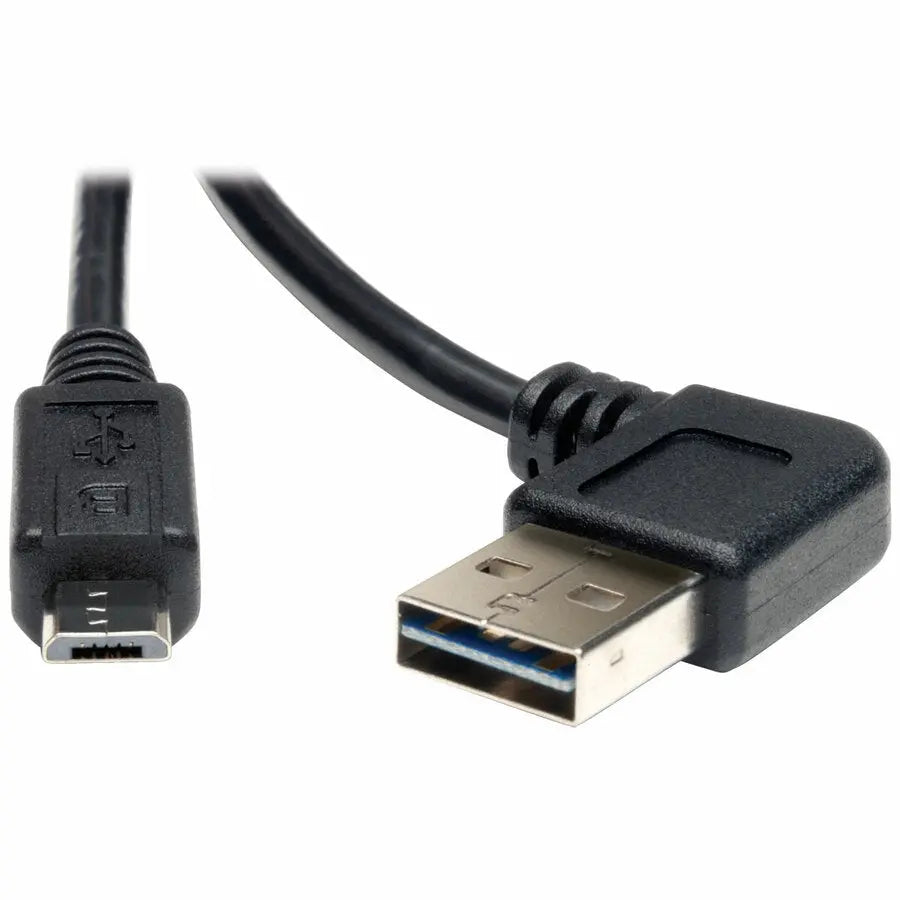 Eaton Tripp Lite UR050-003-RA 3ft Reversible USB 2.0 Micro-B to Type A Data Transfer Cable